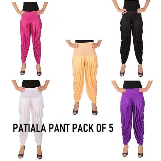 Womens Patiala Pant Pack of 5