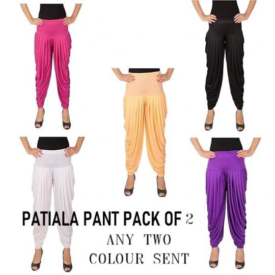Womens Pattiala Pant Pack of 2